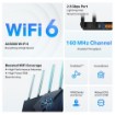 Изображение Беспроводной маршрутизатор TP-Link Archer AX3000 с выходом 2.5G черного цвета.