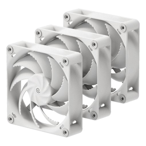 Изображение Вентиляторы HAVN H12 Triple Pack 120mm белого цвета.
