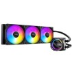 Изображение Жидкостное охлаждение для процессора Antec Skeleton 360 ARGB черного цвета.