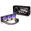 Изображение Жидкостное охлаждение для процессора Antec Skeleton 360 ARGB черного цвета.