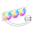Picture of Antec Skeleton 360 ARGB liquid cooler for CPU in white color.