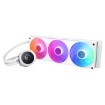 Изображение Жидкостное охлаждение для процессора NZXT Kraken Plus 360 RGB 360 мм белого цвета.