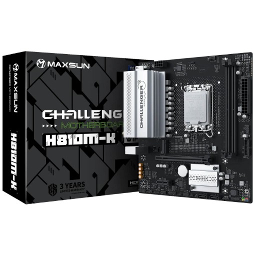 Picture of MAXSUN Challenger H810M-K WIFI Motherboard MS-CHA-H810M-K-WIFI.