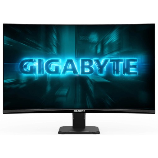 Изображение Изогнутый игровой монитор Gigabyte 27" GS27FC2 черного цвета.