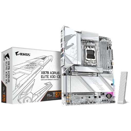 Изображение Материнская плата Gigabyte X870 AORUS ELITE X3D ICE.