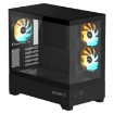 Изображение Корпус компьютера Gigabyte C201 Panoramic черного цвета.