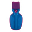 Picture of Logitech G435 Lightspeed wireless gaming headset in pink-blue color.
