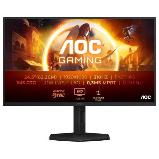 Изображение Игровой монитор AOC 25G4SXU 24.5 дюйма черного цвета.