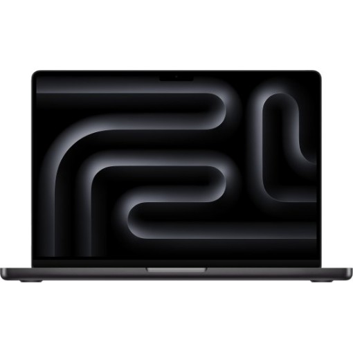 Изображение Ноутбук Apple MacBook Pro 14 с чипом Apple M5, 10-ядерным ЦП, 10-ядерным ГП, 1 ТБ SSD-накопителем, 24 ГБ унифицированной памяти в цвете Space Black - модель MDE34HB/A.