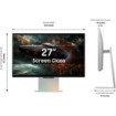 Изображение Монитор для игр Samsung Odyssey 3D Gaming Monitor S27FG900XM серебристого цвета.