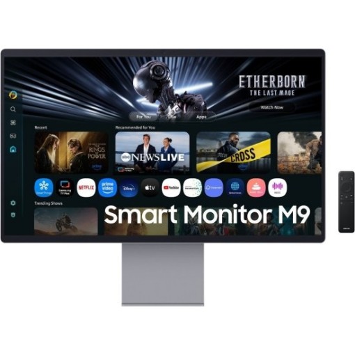 Picture of Samsung Vision AI M9 S32FM900SM Smart Computer Monitor OLED UHD 31.5 in silver.