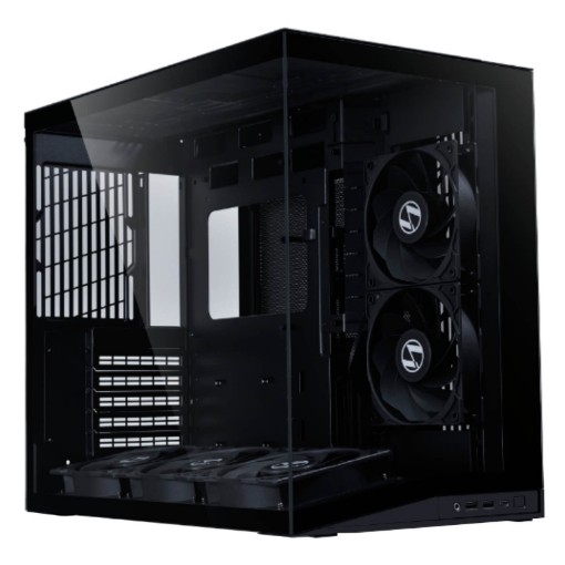 Изображение Корпус компьютера Lian-Li O11 Dynamic Mini V2 Flow черного цвета.