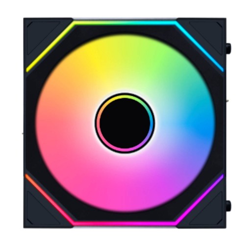 Изображение Вентилятор Lian-Li 120mm UNI FAN SL-INF Wireless черного цвета.
