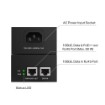 Picture of TP-Link Omada 90W 10G PoE++ Injector in black.