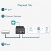 Изображение Модуль PoE++ TP-Link TL-POE170S гигабитный Ethernet черного цвета.