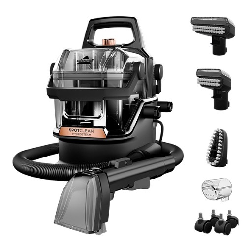 Picture of BISSELL corded vacuum and washing cleaning machine including steam SpotClean HydroSteam Pro 3700N.