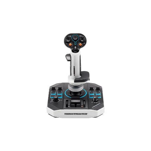 Изображение Палочка для полета Thrustmaster Sol-R 1 черно-белая USB для компьютера.