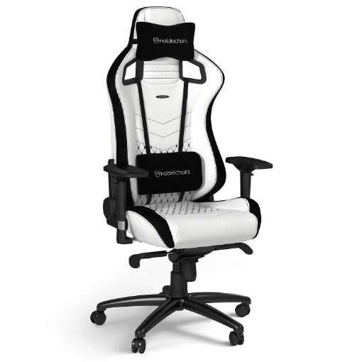 Изображение Игровое кресло Noblechairs EPIC белого/черного цвета.