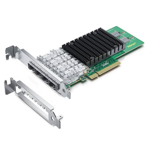 Изображение Сетевая карта 10Gtek Quad SFP+ порт (Intel XL710-BM1) PCIe x8.