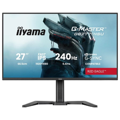תמונה של מסך מחשב לגיימינג IIYAMA G-Master GB2771HSU-B1 בגודל 27 אינץ'