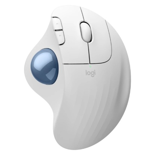 Изображение Беспроводная мышь Logitech ERGO M575S Trackball белого цвета.