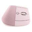 Изображение Эргономичная беспроводная вертикальная мышь Logitech Lift розового цвета.