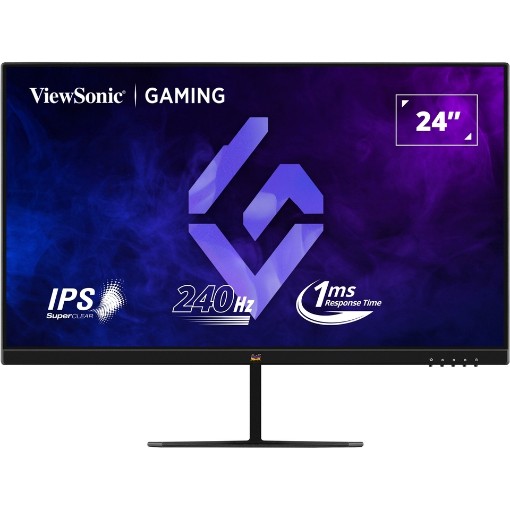 Изображение Монитор ViewSonic VX Series VX2479A-HD-PRO размером 24 дюйма черного цвета.