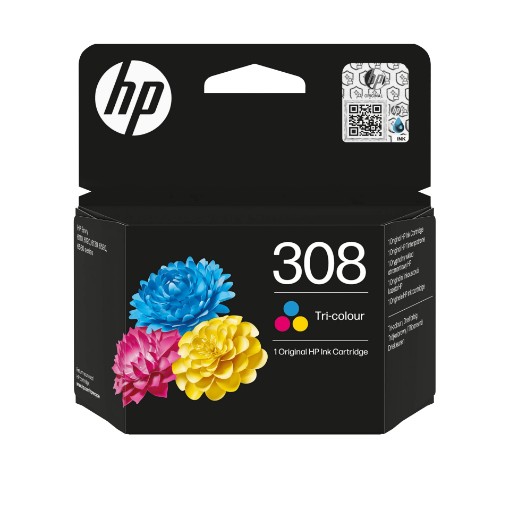 Изображение ראש דיו צבעוני HP 308 7FP20UE