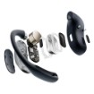 Изображение Беспроводные наушники SHOKZ OpenFit Air с подключением для голоса/музыки/спорта/ежедневного использования, черного цвета.