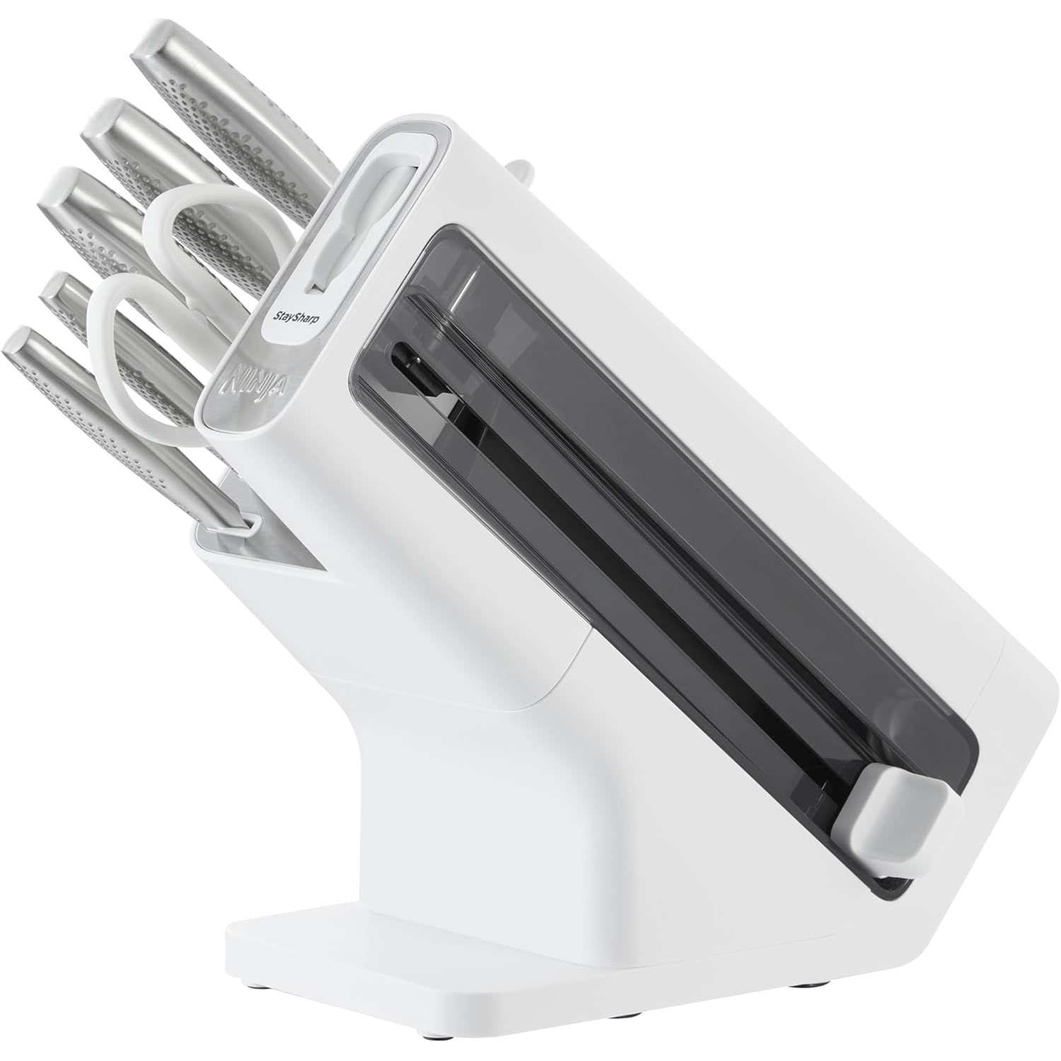 Ninja StaySharp Stainless 6-Piece Knife Set with White Block ...