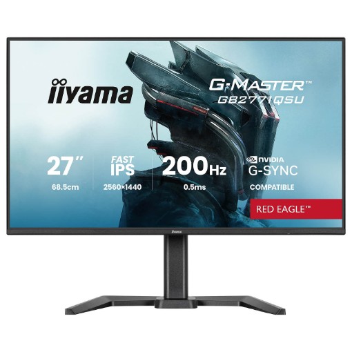 תמונה של מסך מחשב לגיימינג IIYAMA G-Master GB2771QSU-B1 בגודל 27 אינץ'