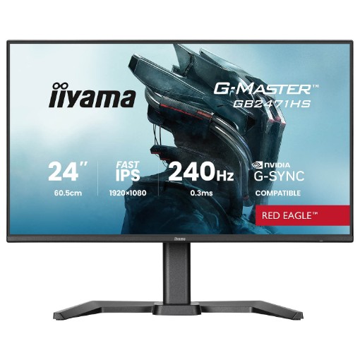 Picture of IIYAMA G-Master GB2471HS-B1 gaming computer monitor, 23.8 inches.