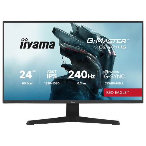 Изображение Игровой компьютерный монитор IIYAMA G-Master G2471HS-B1 размером 23,8 дюйма.