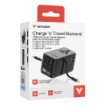 Picture of Universal travel adapter Verbatim Charge 'n' Travel 70W GaN III in black