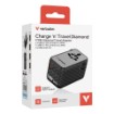 Изображение Универсальный адаптер для путешествий Verbatim Charge 'n' Travel 170W GaN III черного цвета