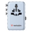 Picture of Universal Travel Adapter Verbatim Charge 'n' Travel 100W GaN III in Blue