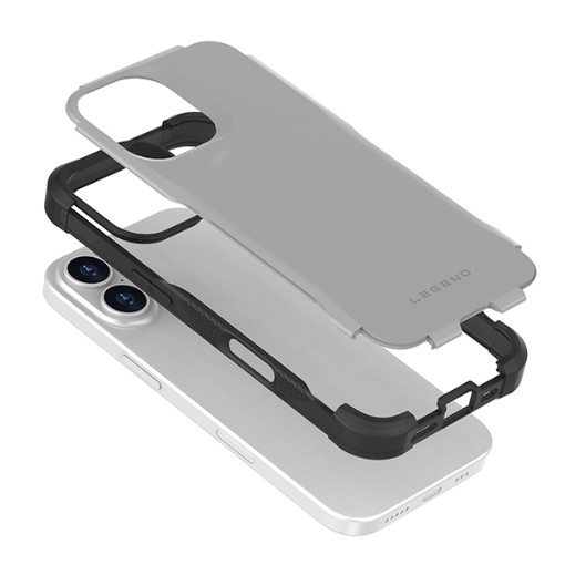 תמונה של כיסוי Grip Case Legend שקוף עם מעמד ומגנט MagSafe לאייפון 17