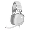 Picture of Corsair HS80 RGB USB gaming headphones in white.