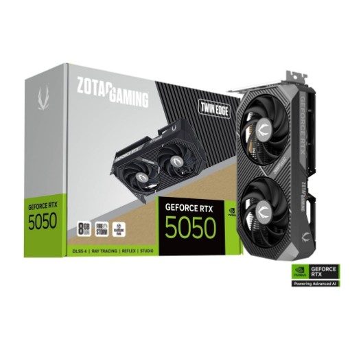 Изображение Видеокарта ZOTAC GAMING GeForce RTX 5050 Twin Edge ZT-B50500E-10M.
