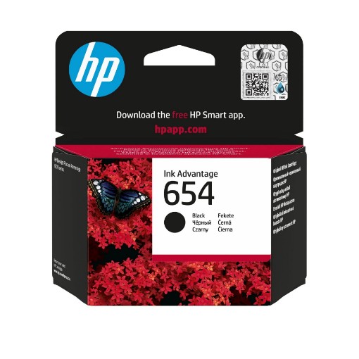 Изображение Оригинальный черный картридж Ink Advantage HP 654 (7FP39UE).