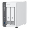 Изображение NAS сервер QNAP TS-216G 4G Quad-Core белого цвета.