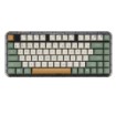 Изображение Беспроводная механическая клавиатура ASUS Jelly75 KD201 коричневого, белого, зелёного цвета.
