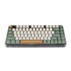 Изображение Беспроводная механическая клавиатура ASUS Jelly75 KD201 коричневого, белого, зелёного цвета.