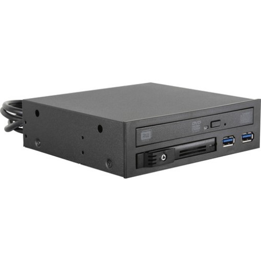 תמונה של כלוב החלפה חמה iStarUSA T-5K25TU-SA ל-Slim ODD וכונן 2.5" SATA 6Gb/s עם USB 3.1 Gen 1 בצבע שחור