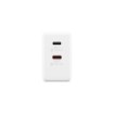Изображение Адаптер питания Lenovo Dual USB-C 65W GaN белого цвета G0A6065WEU.