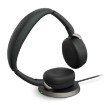 תמונה של אוזניות קשת אלחוטיות Jabra Evolve2 65 Flex UC עם מעמד טעינה