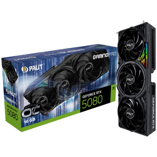 Изображение Видеокарта Palit GeForce RTX 5080 GamingPro OC 16GB.