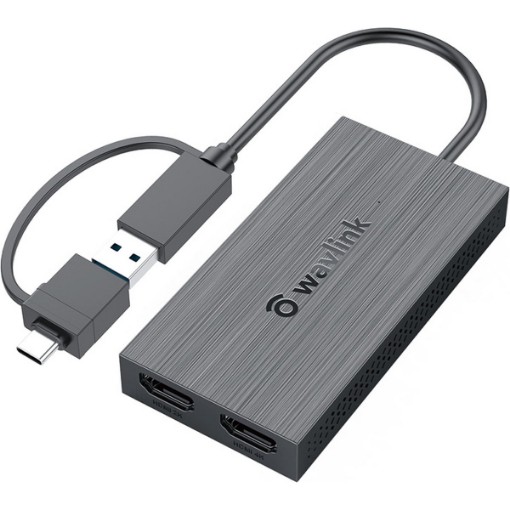 תמונה של מתאם תצוגה כפול Wavlink UG7602HC USB 3.0 ל-HDMI 4K
