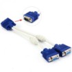 תמונה של מפצל מחיבור VGA זכר ל-2 חיבורי VGA נקבה Gold Touch