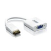 Изображение Адаптер ATEN DisplayPort на VGA модель VC925 белого цвета.
